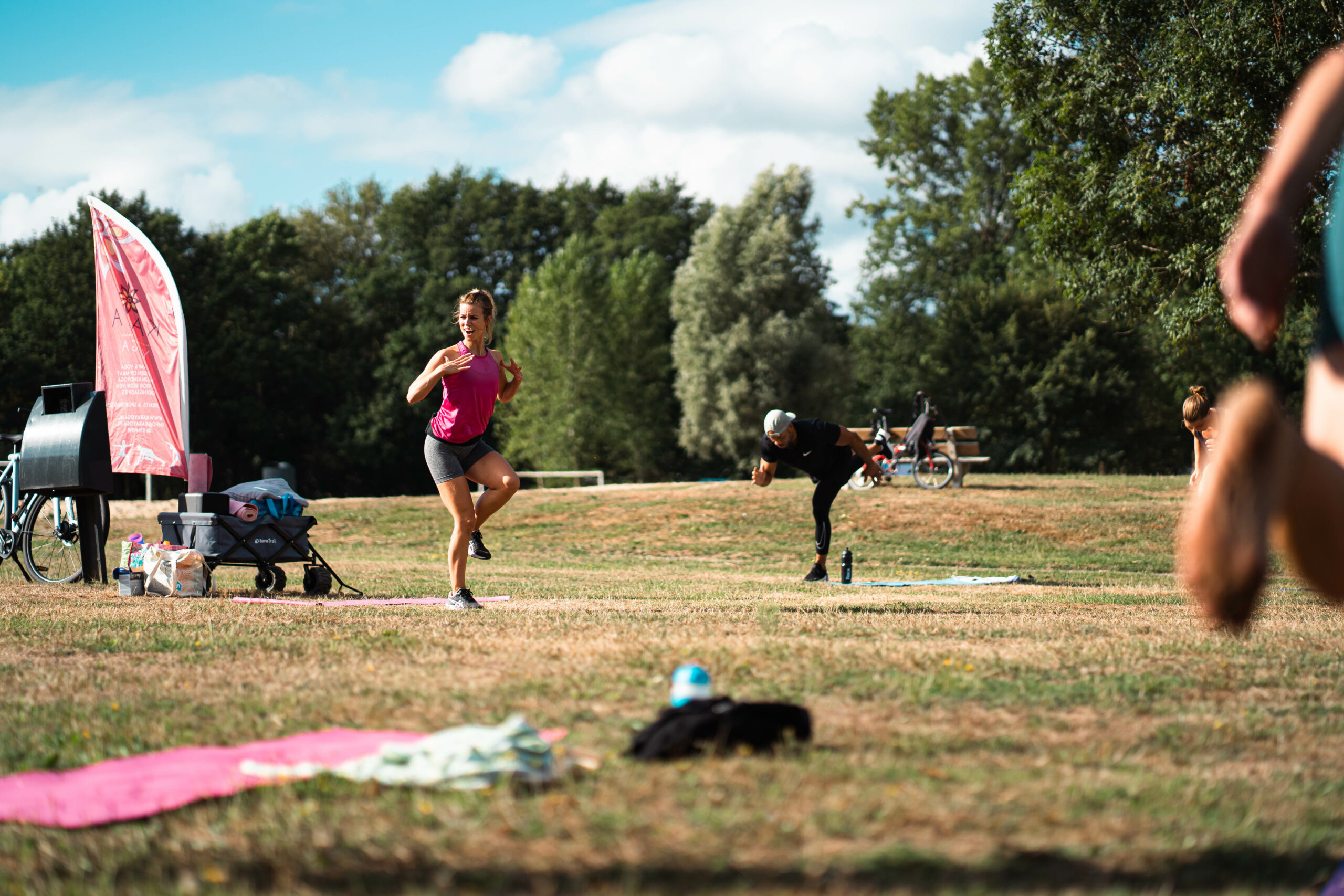 tijdens bootcamp& yoga in Zwolle