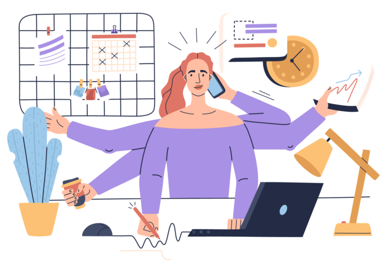 Omgaan met stress multitasking