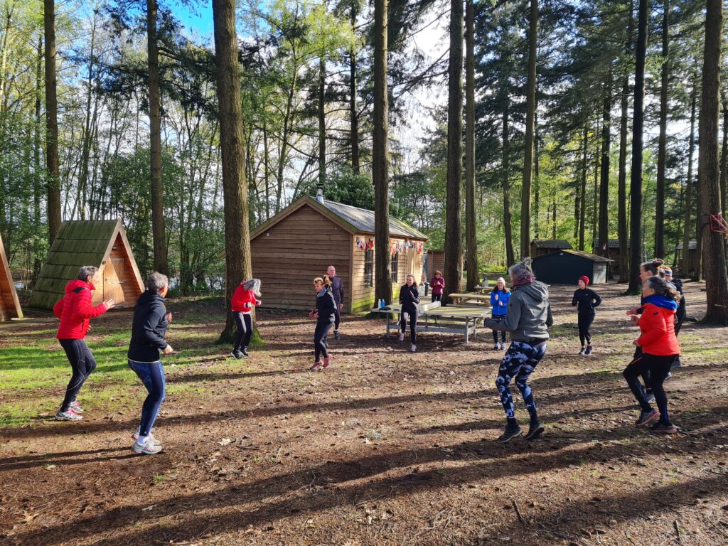 Bootcamp tijdens buitenweekend