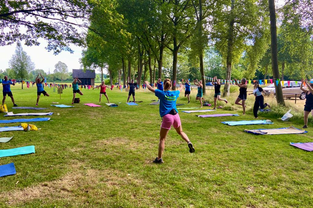 Bootcamp buiten bij de Agnietenplas in Zwolle