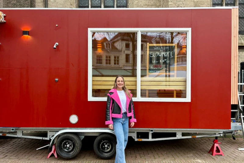 Linda voor haar sauna